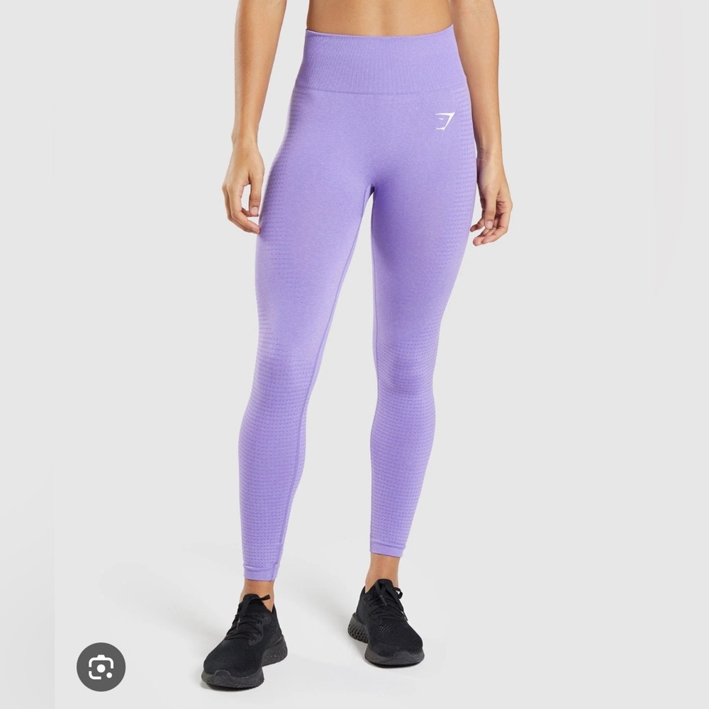 Gymshark Vital Leggings - Bright Purple Marl Size Medium